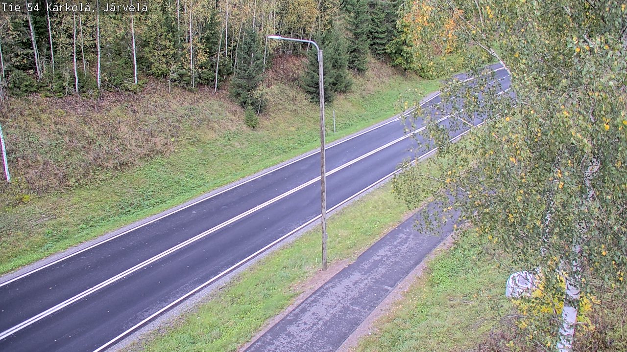 Weather Camera Image Väg 54 Kärkölä, Järvelä, Kärkölä, Päijät-Häme