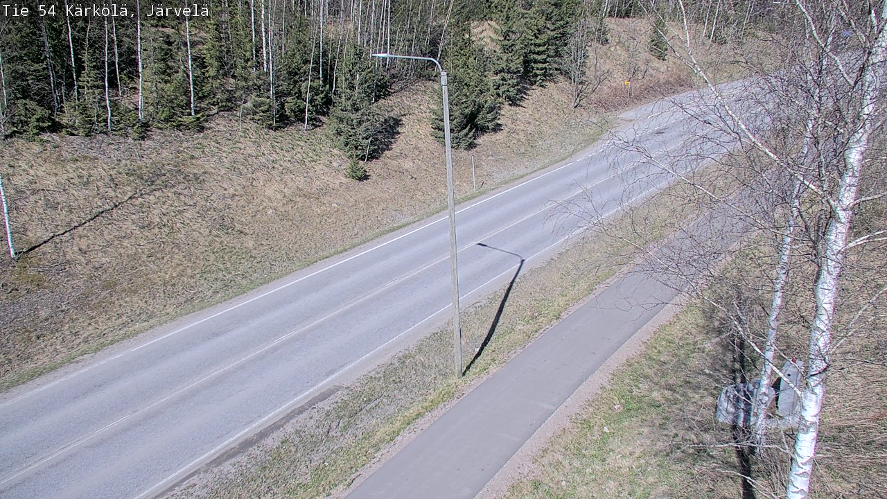 Weather Camera Image Väg 54 Kärkölä, Järvelä, Kärkölä, Päijät-Häme