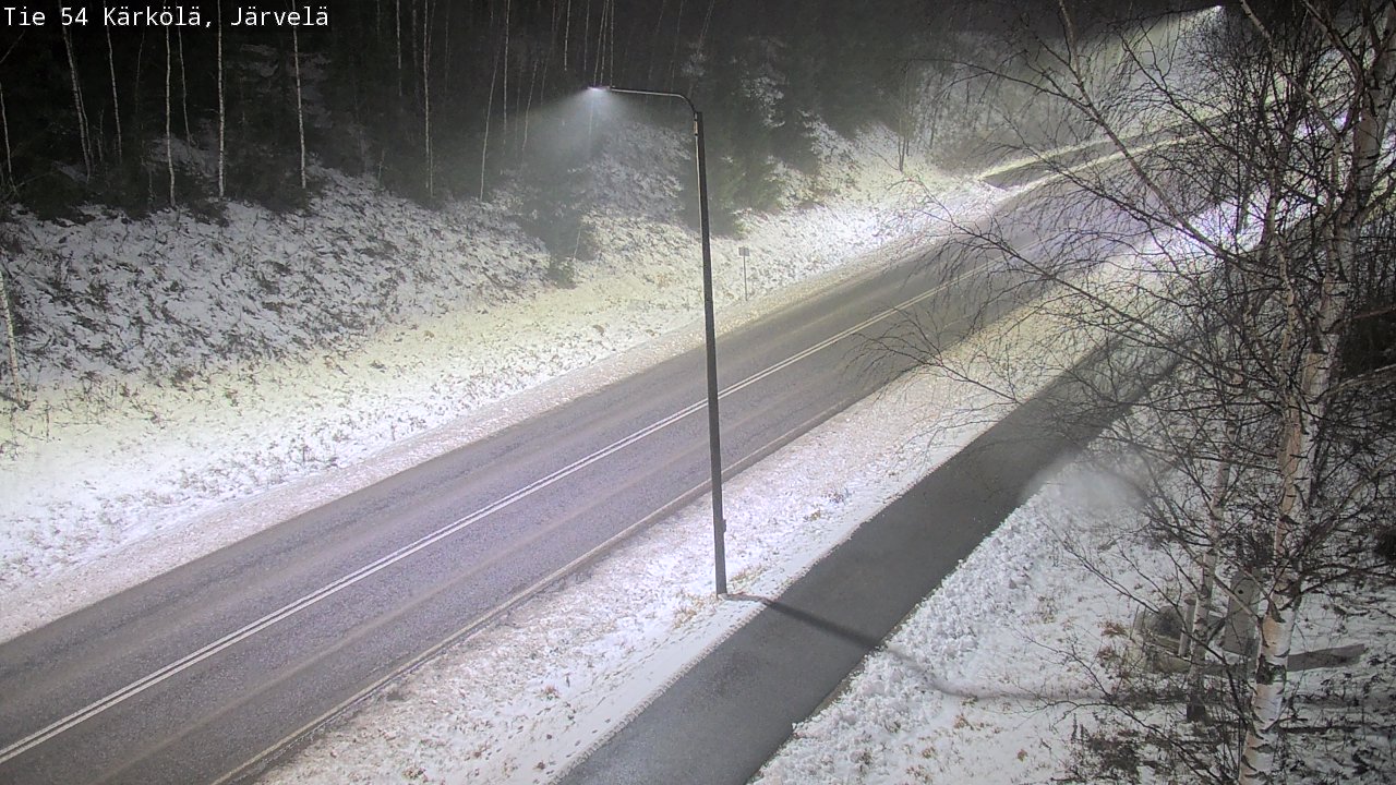 Weather Camera Image Väg 54 Kärkölä, Järvelä, Kärkölä, Päijät-Häme