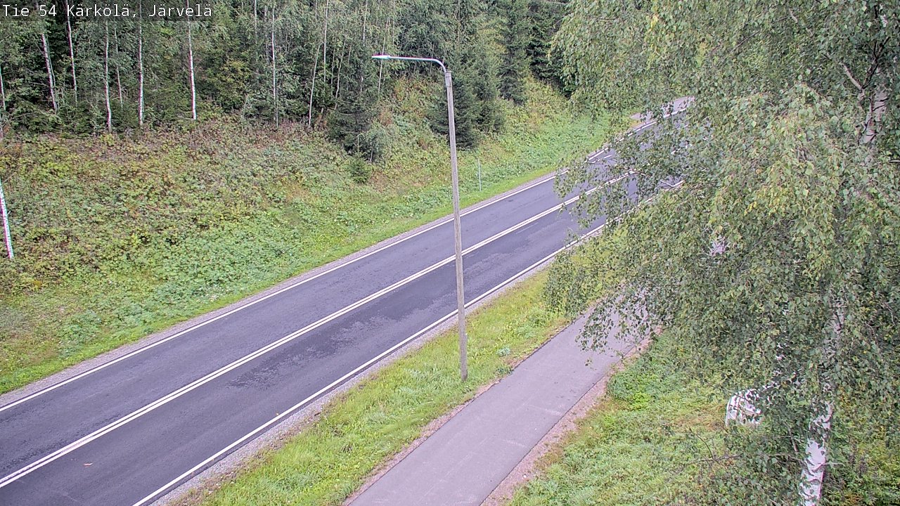 Weather Camera Image Väg 54 Kärkölä, Järvelä, Kärkölä, Päijät-Häme