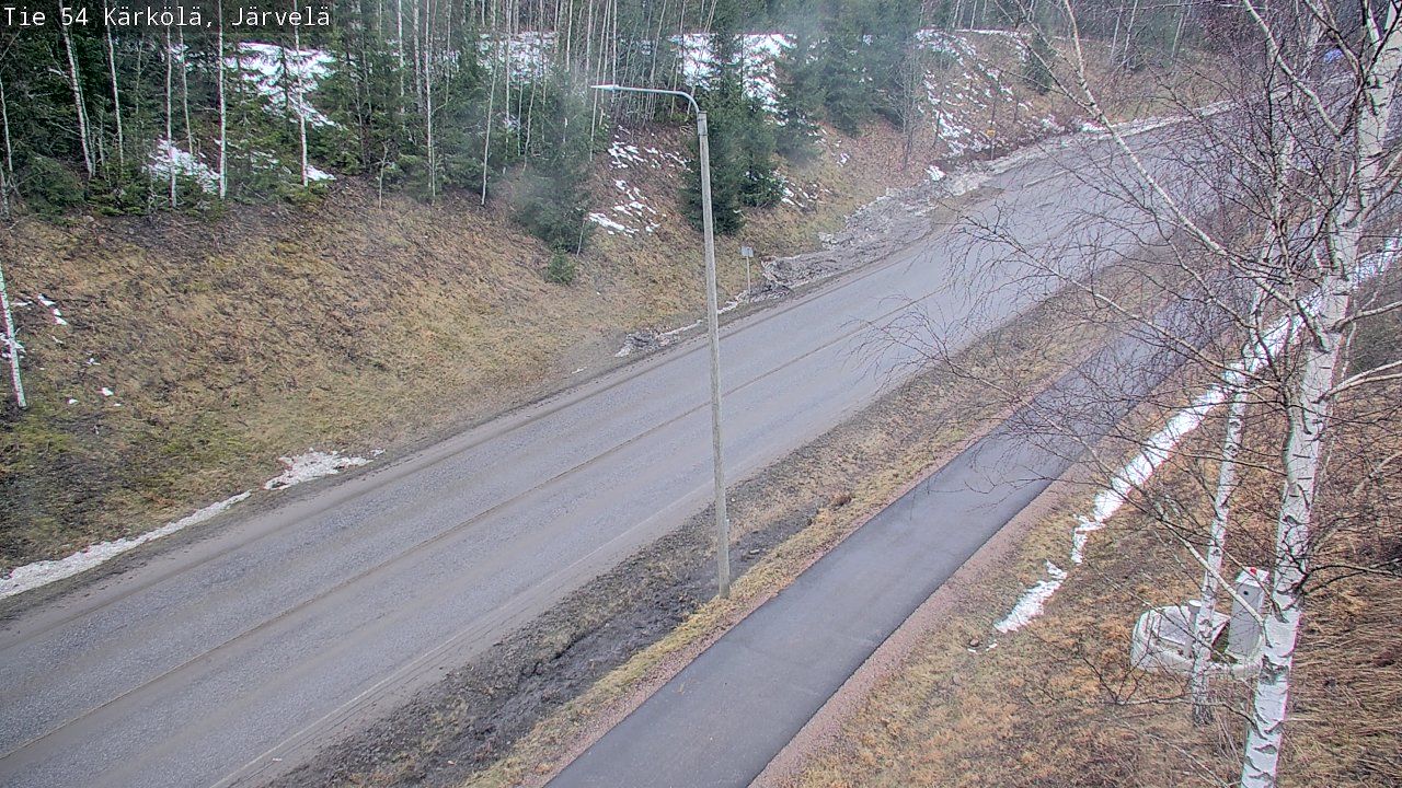 Weather Camera Image Väg 54 Kärkölä, Järvelä, Kärkölä, Päijät-Häme