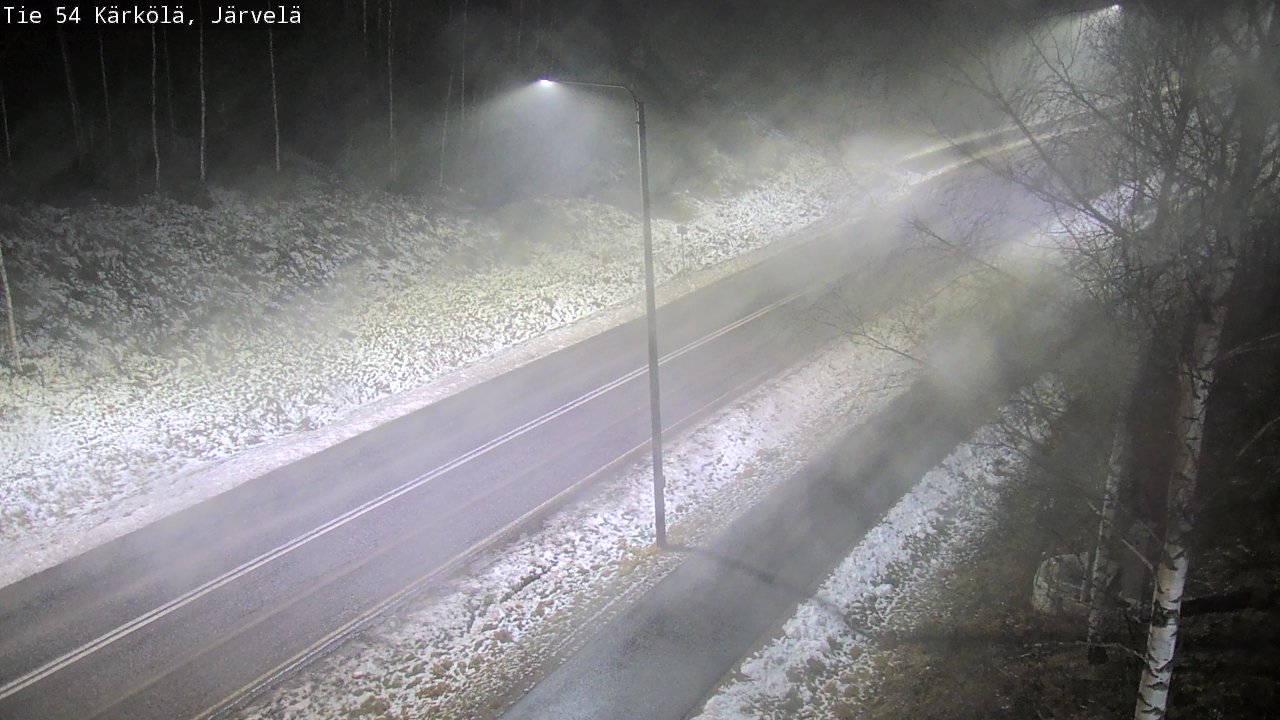 Weather Camera Image Väg 54 Kärkölä, Järvelä, Kärkölä, Päijät-Häme
