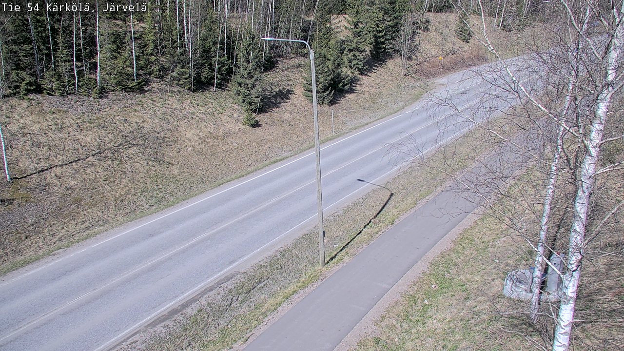 Weather Camera Image Väg 54 Kärkölä, Järvelä, Kärkölä, Päijät-Häme