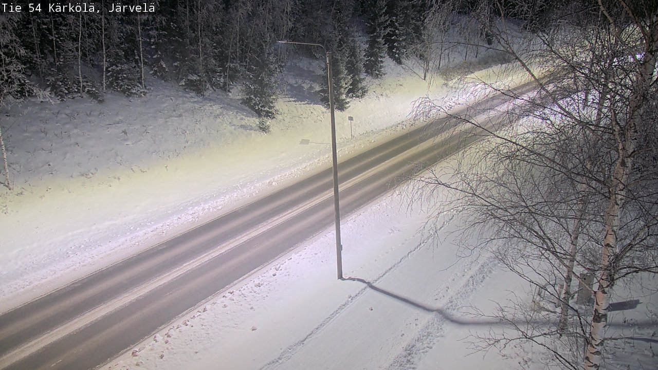 Weather Camera Image Väg 54 Kärkölä, Järvelä, Kärkölä, Päijät-Häme