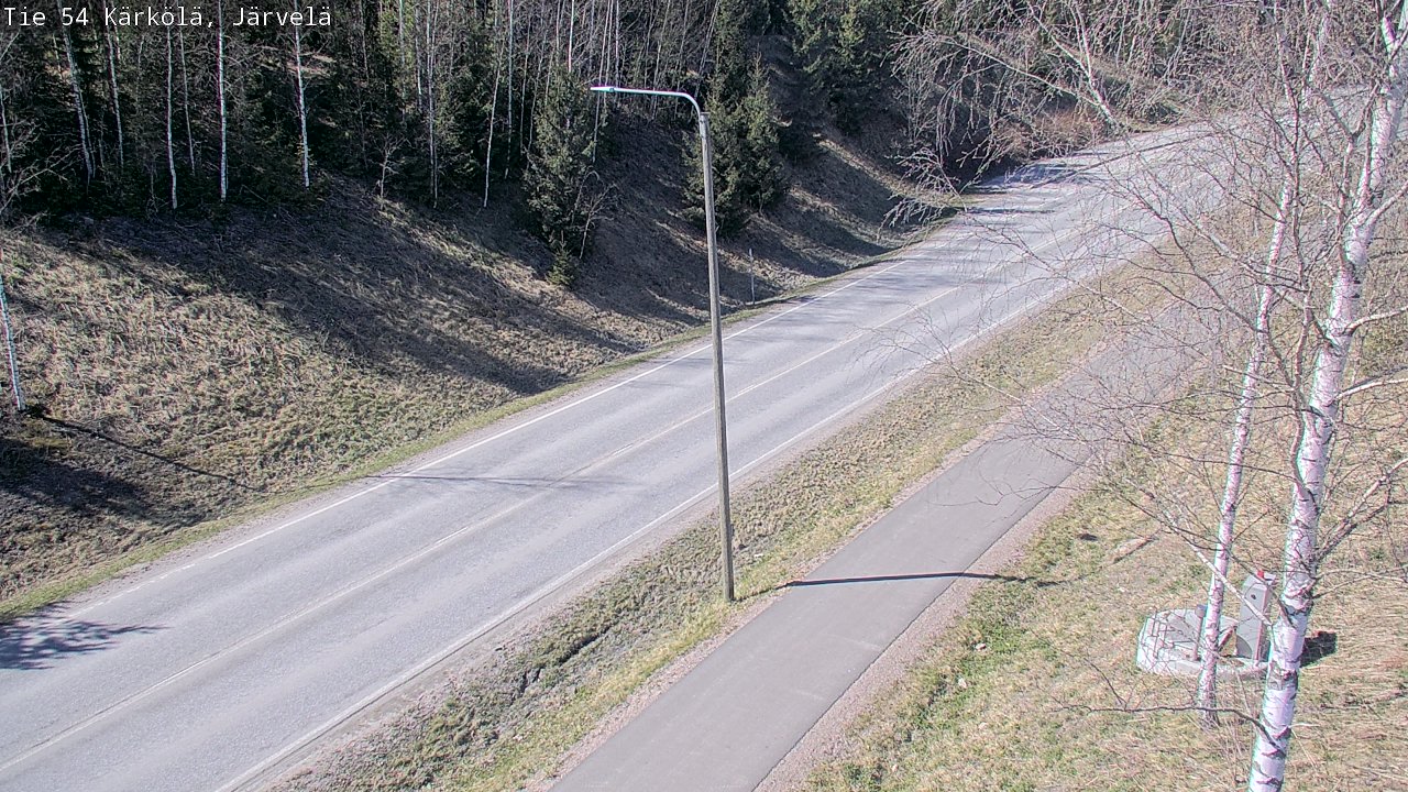 Weather Camera Image Väg 54 Kärkölä, Järvelä, Kärkölä, Päijät-Häme