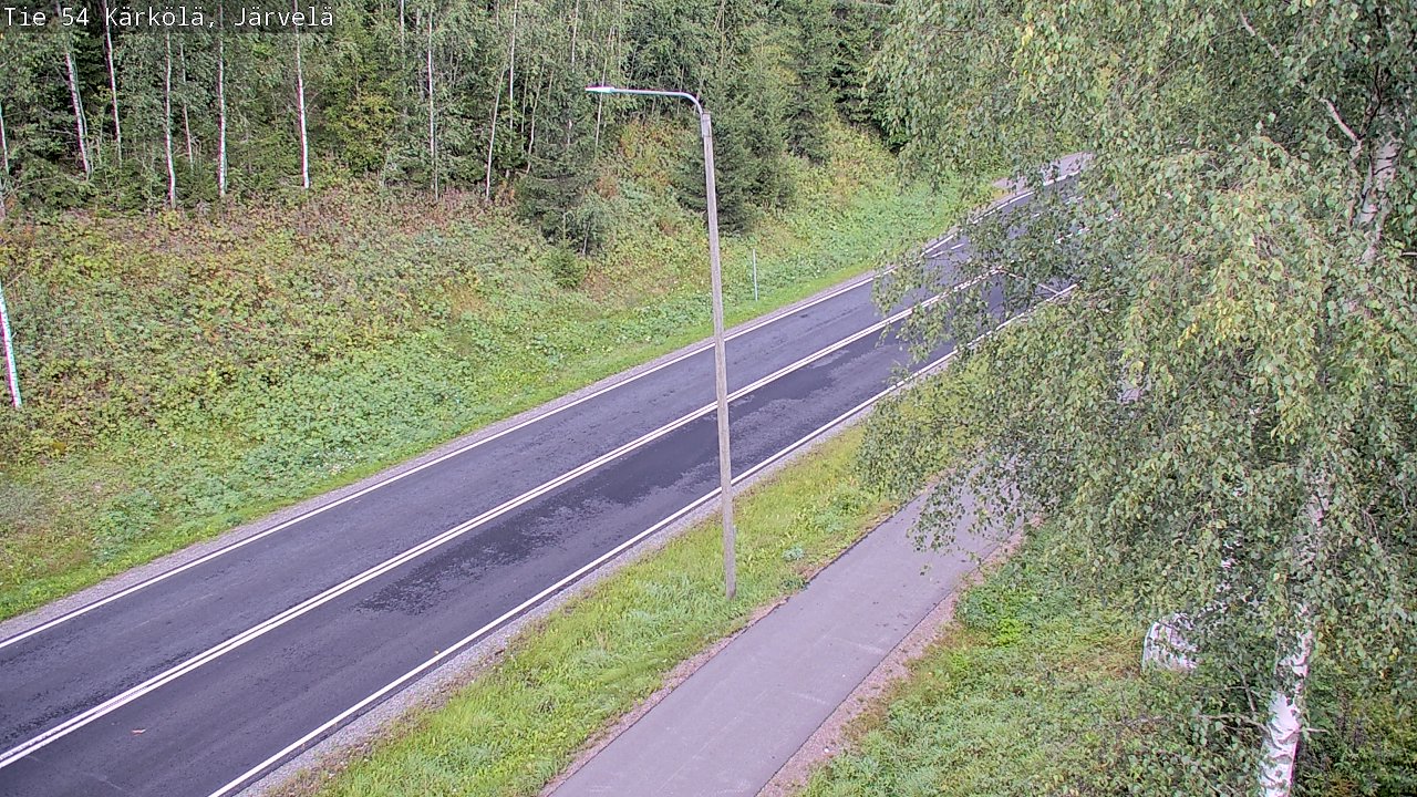 Weather Camera Image Väg 54 Kärkölä, Järvelä, Kärkölä, Päijät-Häme