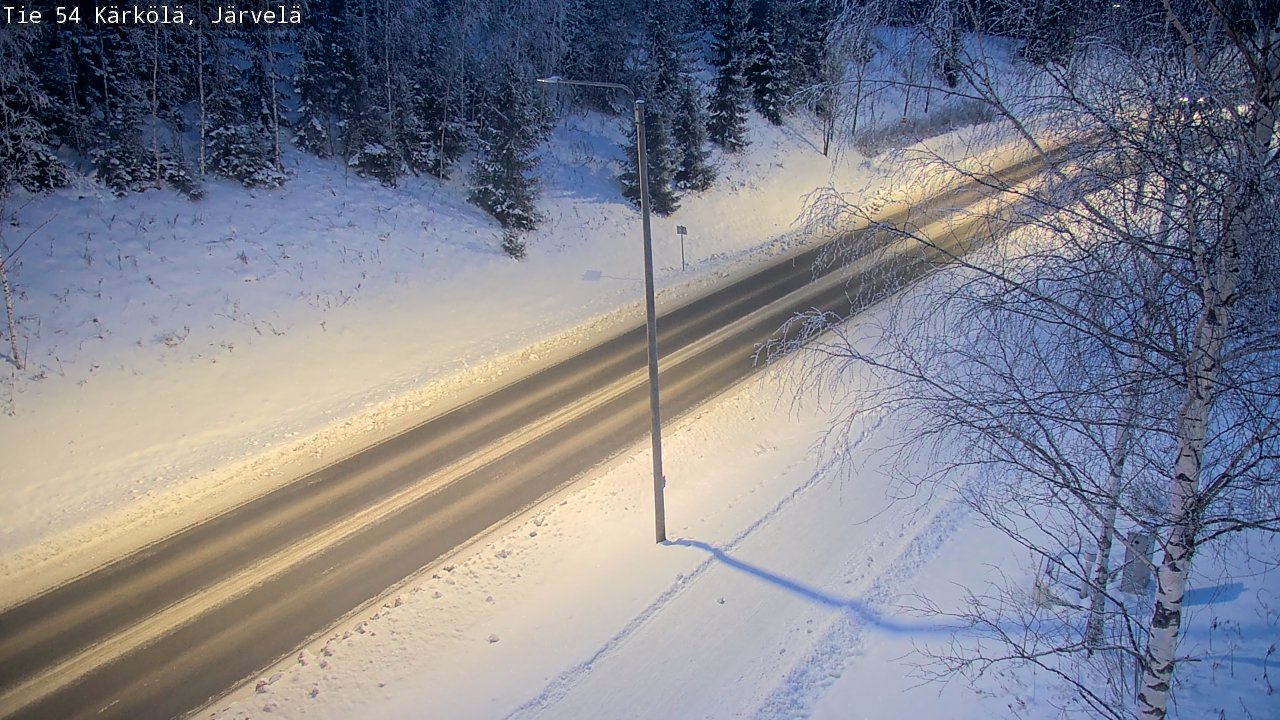 Weather Camera Image Väg 54 Kärkölä, Järvelä, Kärkölä, Päijät-Häme