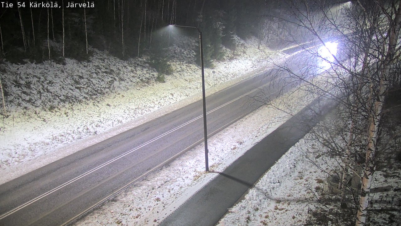 Weather Camera Image Väg 54 Kärkölä, Järvelä, Kärkölä, Päijät-Häme