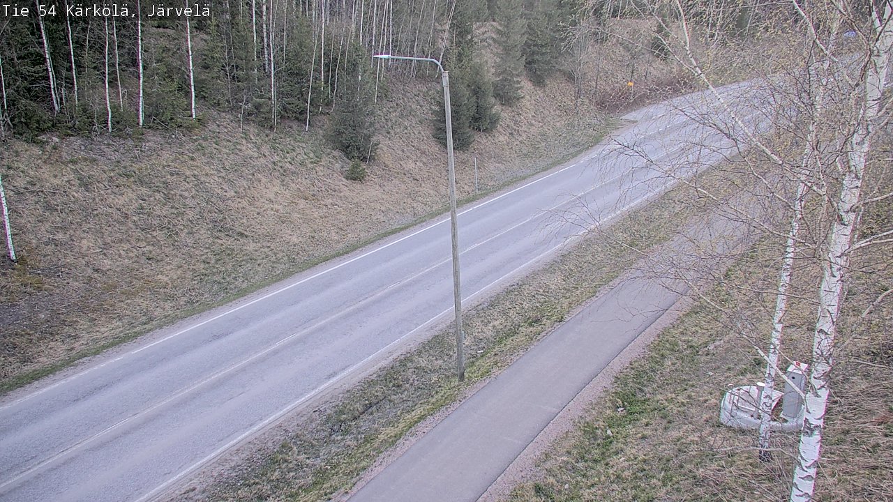 Weather Camera Image Väg 54 Kärkölä, Järvelä, Kärkölä, Päijät-Häme