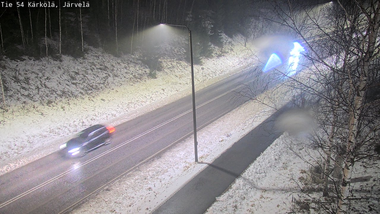 Weather Camera Image Väg 54 Kärkölä, Järvelä, Kärkölä, Päijät-Häme