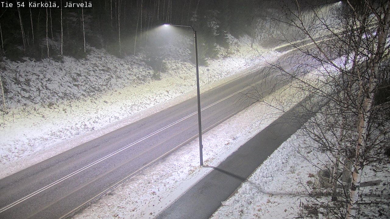 Weather Camera Image Väg 54 Kärkölä, Järvelä, Kärkölä, Päijät-Häme