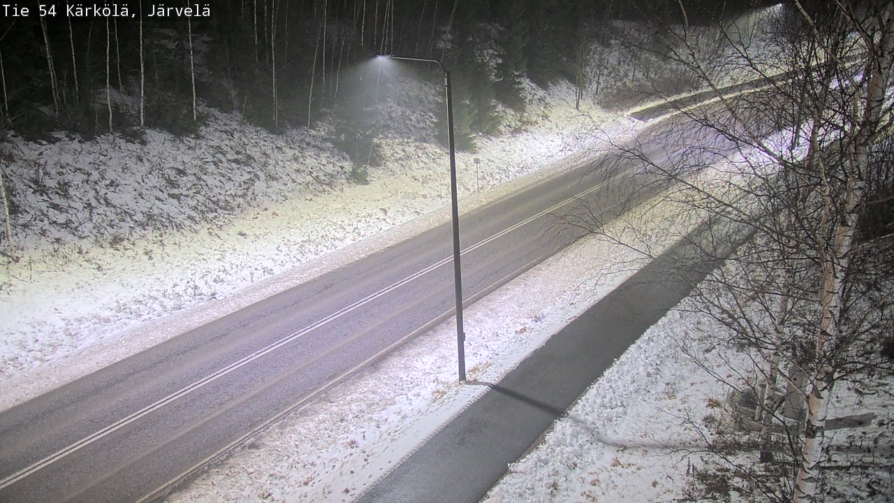 Weather Camera Image Väg 54 Kärkölä, Järvelä, Kärkölä, Päijät-Häme