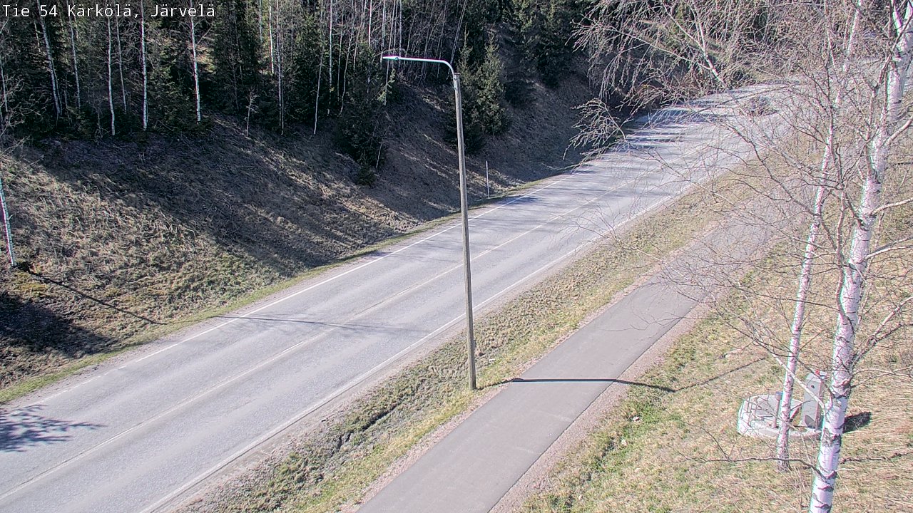 Weather Camera Image Väg 54 Kärkölä, Järvelä, Kärkölä, Päijät-Häme