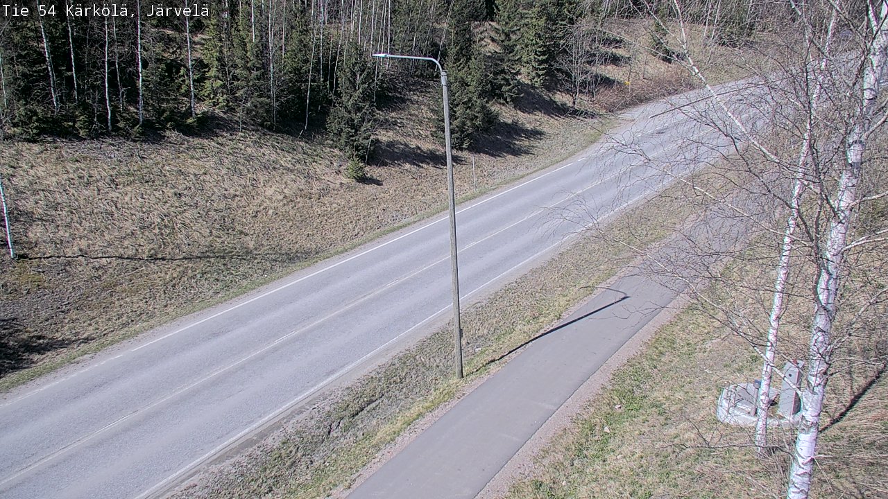 Weather Camera Image Väg 54 Kärkölä, Järvelä, Kärkölä, Päijät-Häme
