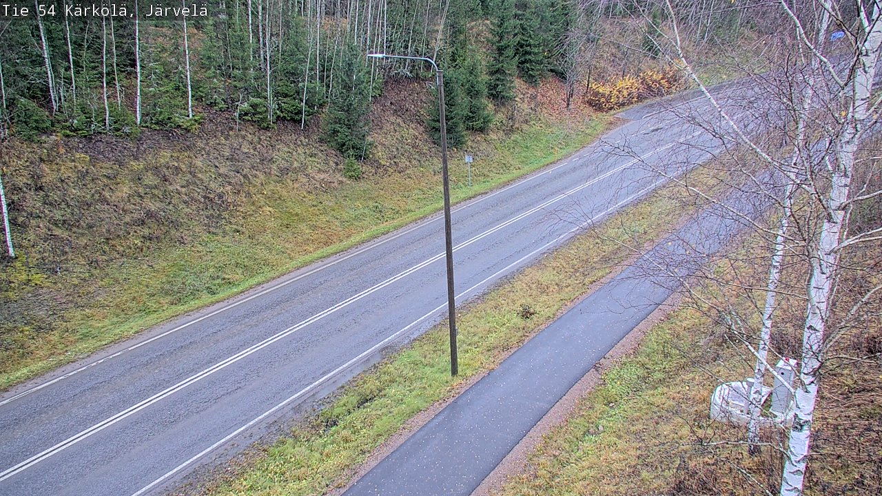 Weather Camera Image Väg 54 Kärkölä, Järvelä, Kärkölä, Päijät-Häme