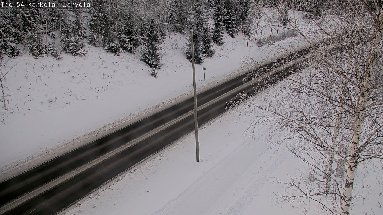 Weather Camera Image Väg 54 Kärkölä, Järvelä, Kärkölä, Päijät-Häme