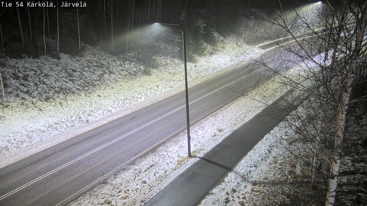 Weather Camera Image Väg 54 Kärkölä, Järvelä, Kärkölä, Päijät-Häme
