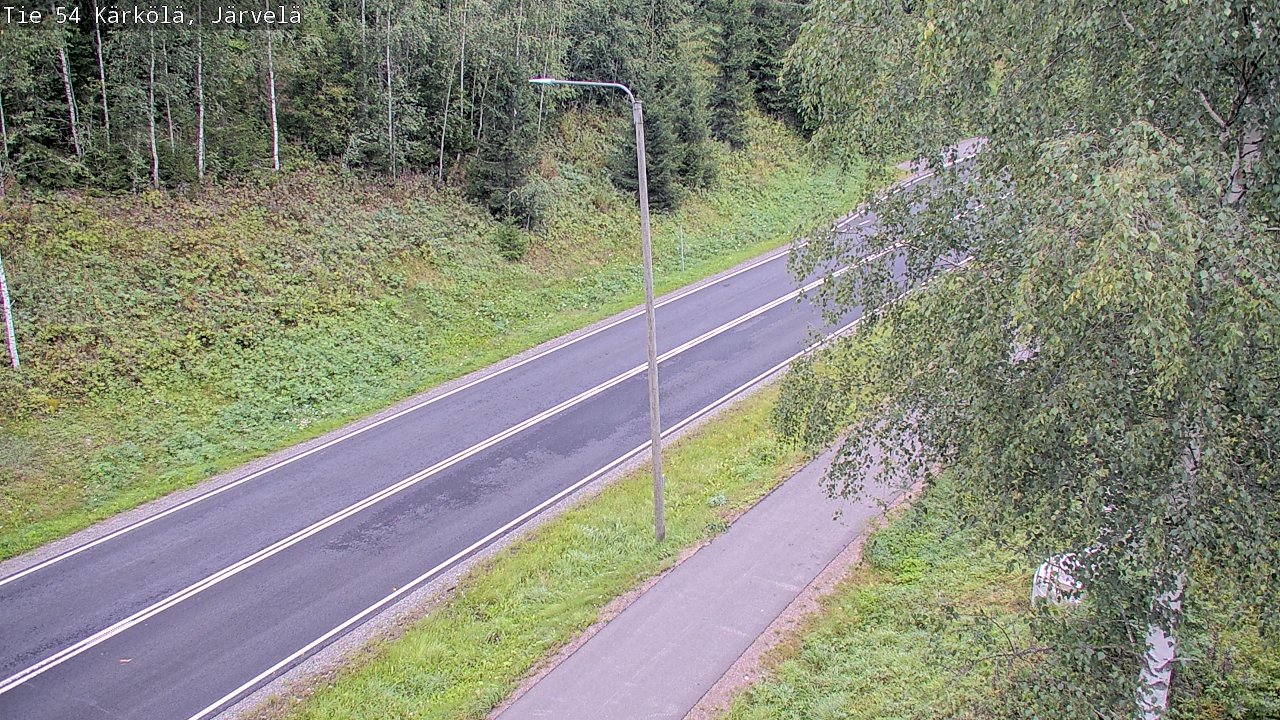 Weather Camera Image Väg 54 Kärkölä, Järvelä, Kärkölä, Päijät-Häme