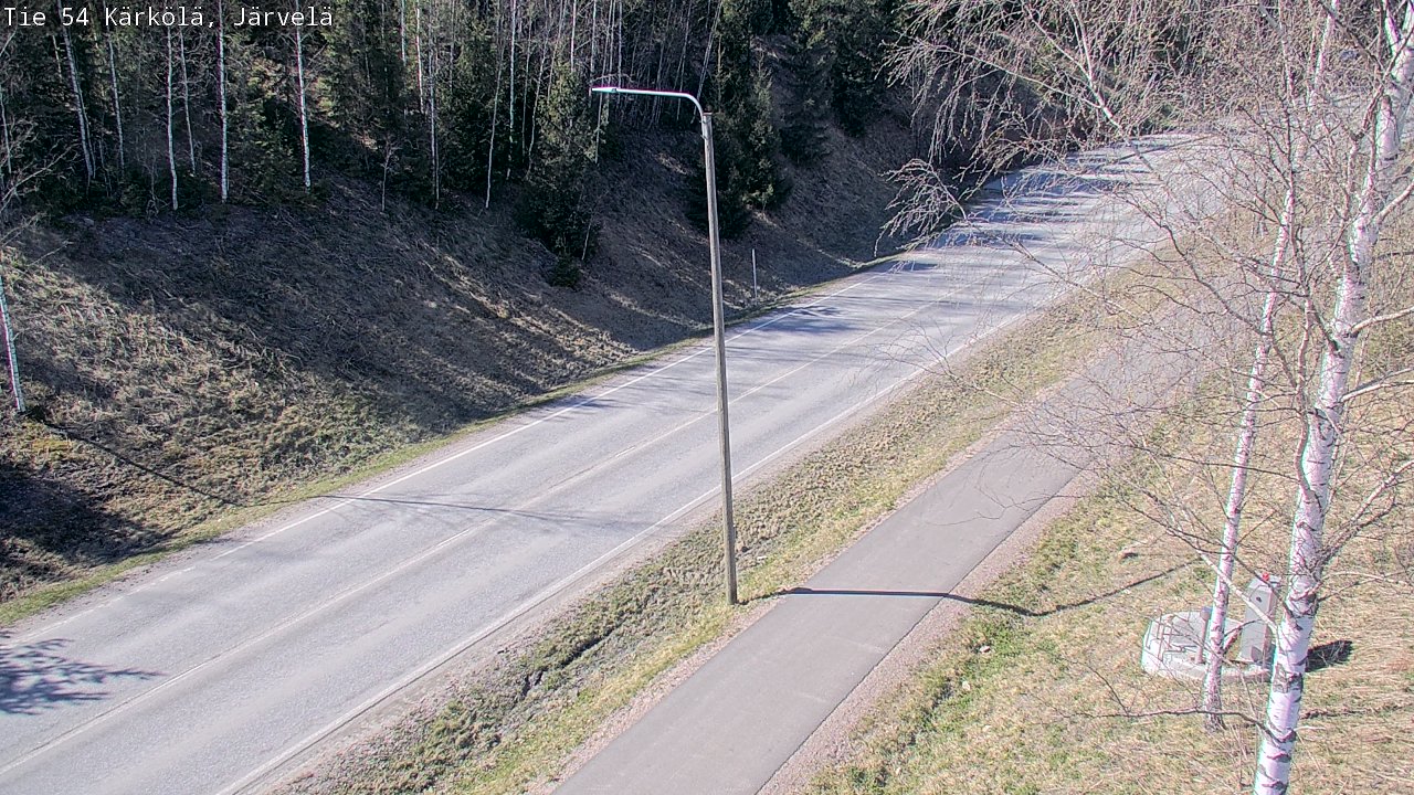 Weather Camera Image Väg 54 Kärkölä, Järvelä, Kärkölä, Päijät-Häme