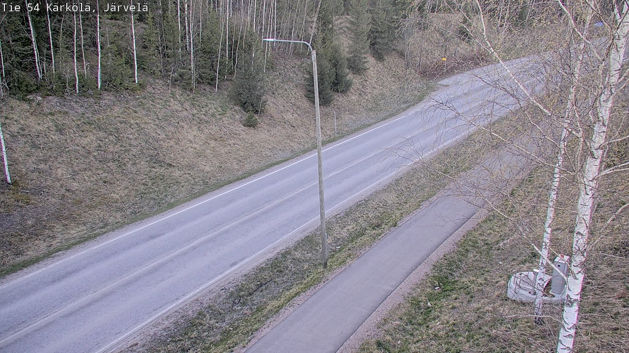 Weather Camera Image Väg 54 Kärkölä, Järvelä, Kärkölä, Päijät-Häme