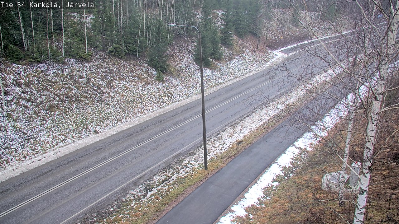 Weather Camera Image Väg 54 Kärkölä, Järvelä, Kärkölä, Päijät-Häme