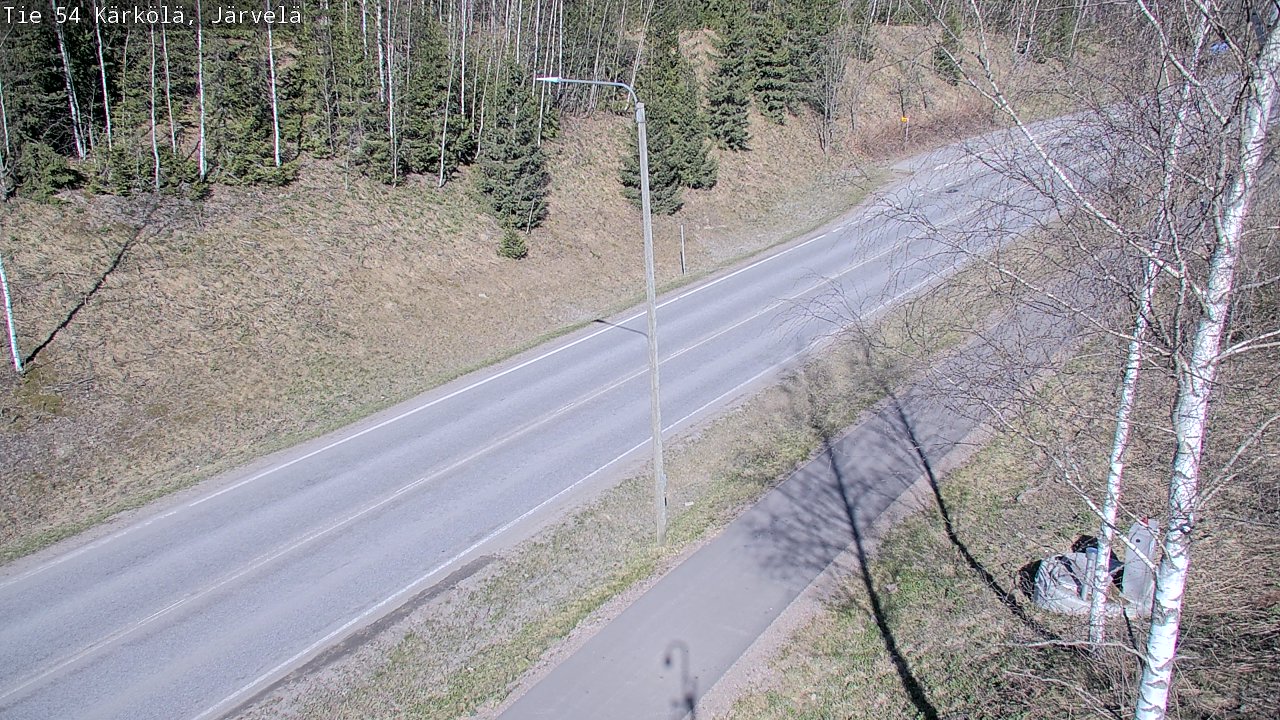 Weather Camera Image Väg 54 Kärkölä, Järvelä, Kärkölä, Päijät-Häme
