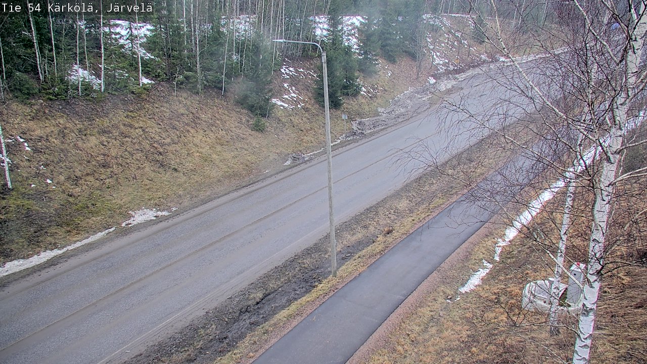 Weather Camera Image Väg 54 Kärkölä, Järvelä, Kärkölä, Päijät-Häme