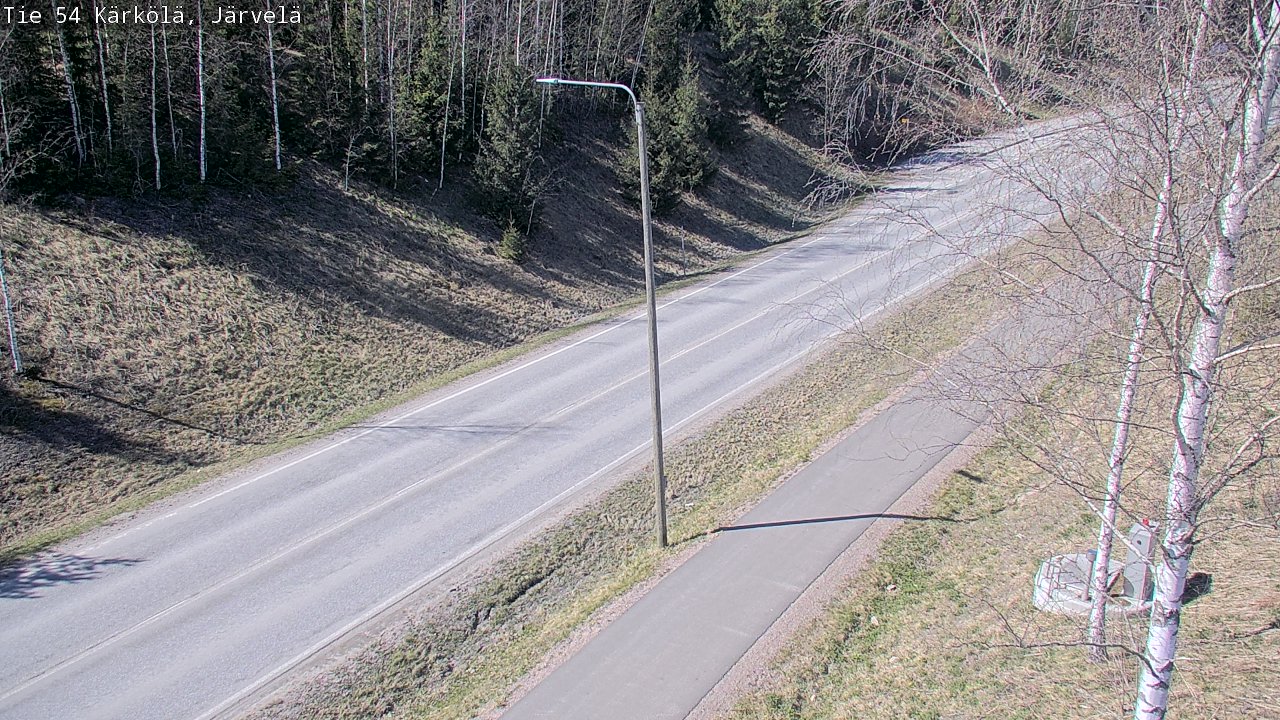Weather Camera Image Väg 54 Kärkölä, Järvelä, Kärkölä, Päijät-Häme
