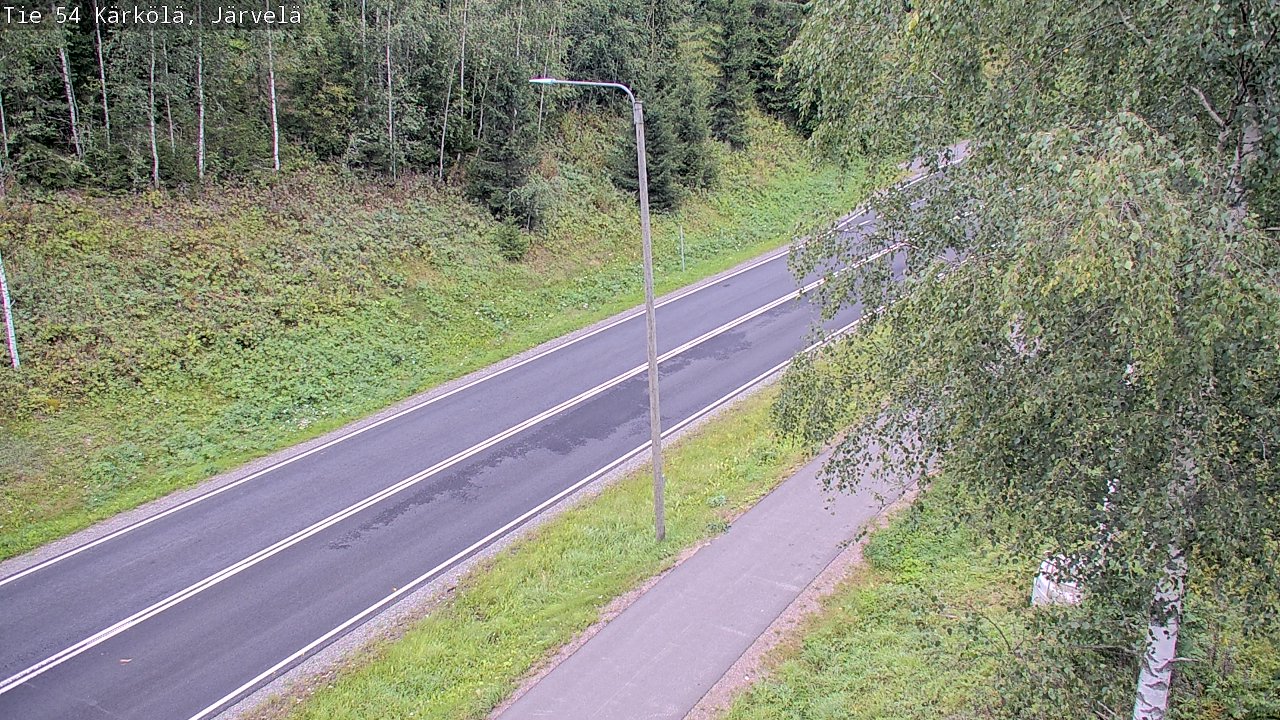 Weather Camera Image Väg 54 Kärkölä, Järvelä, Kärkölä, Päijät-Häme