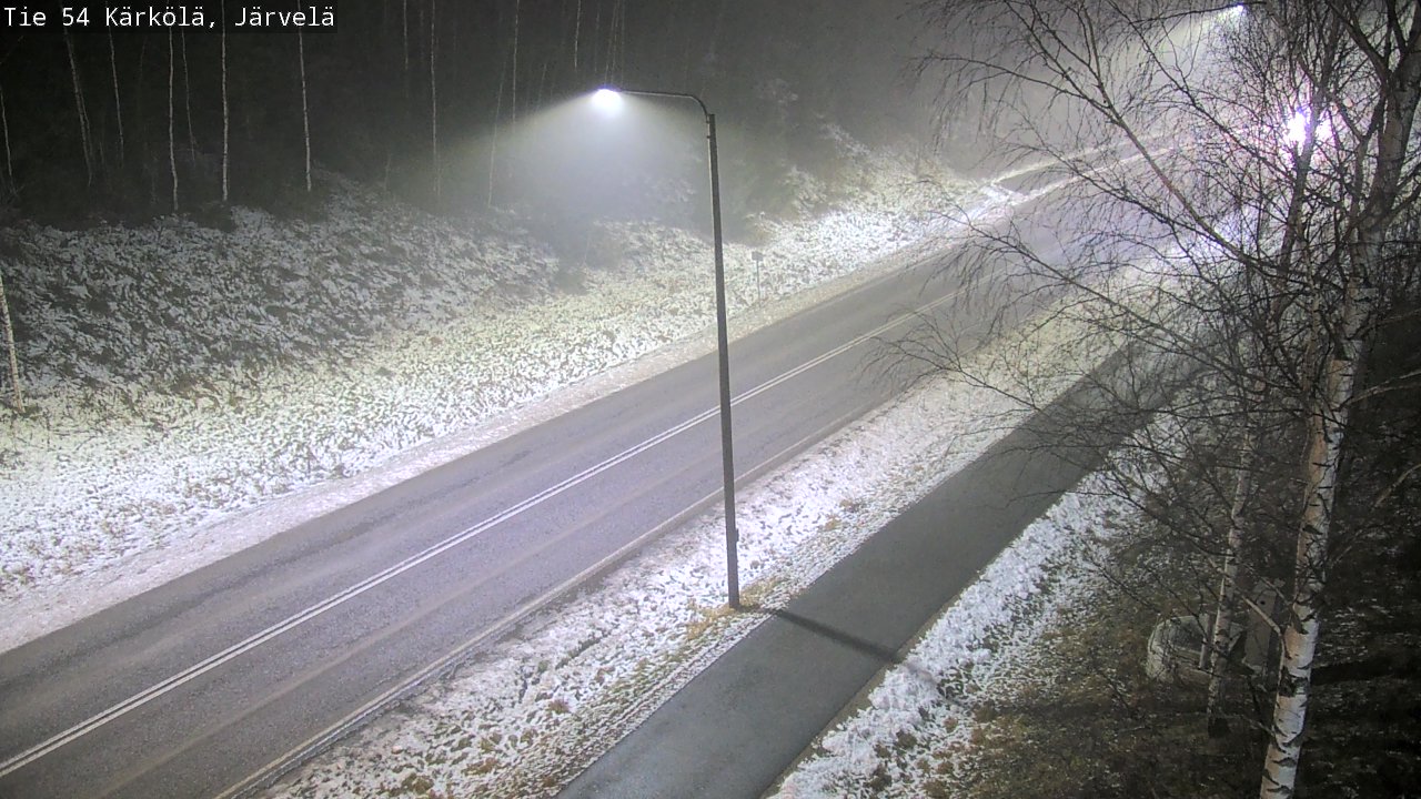 Weather Camera Image Väg 54 Kärkölä, Järvelä, Kärkölä, Päijät-Häme