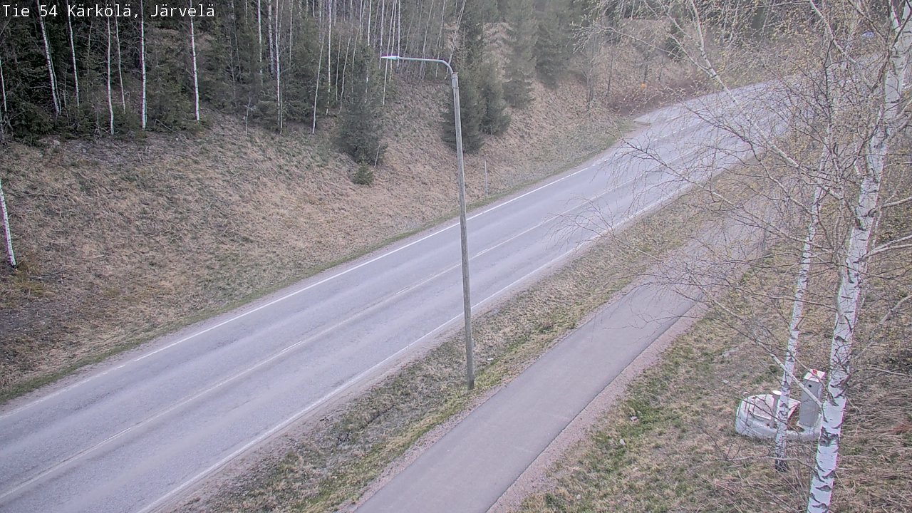 Weather Camera Image Väg 54 Kärkölä, Järvelä, Kärkölä, Päijät-Häme