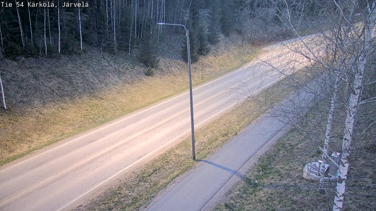 Weather Camera Image Väg 54 Kärkölä, Järvelä, Kärkölä, Päijät-Häme