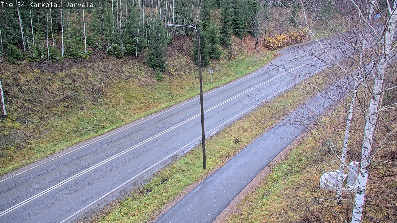 Weather Camera Image Väg 54 Kärkölä, Järvelä, Kärkölä, Päijät-Häme