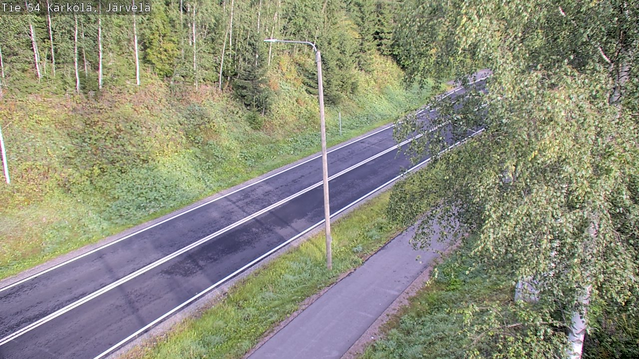 Weather Camera Image Väg 54 Kärkölä, Järvelä, Kärkölä, Päijät-Häme