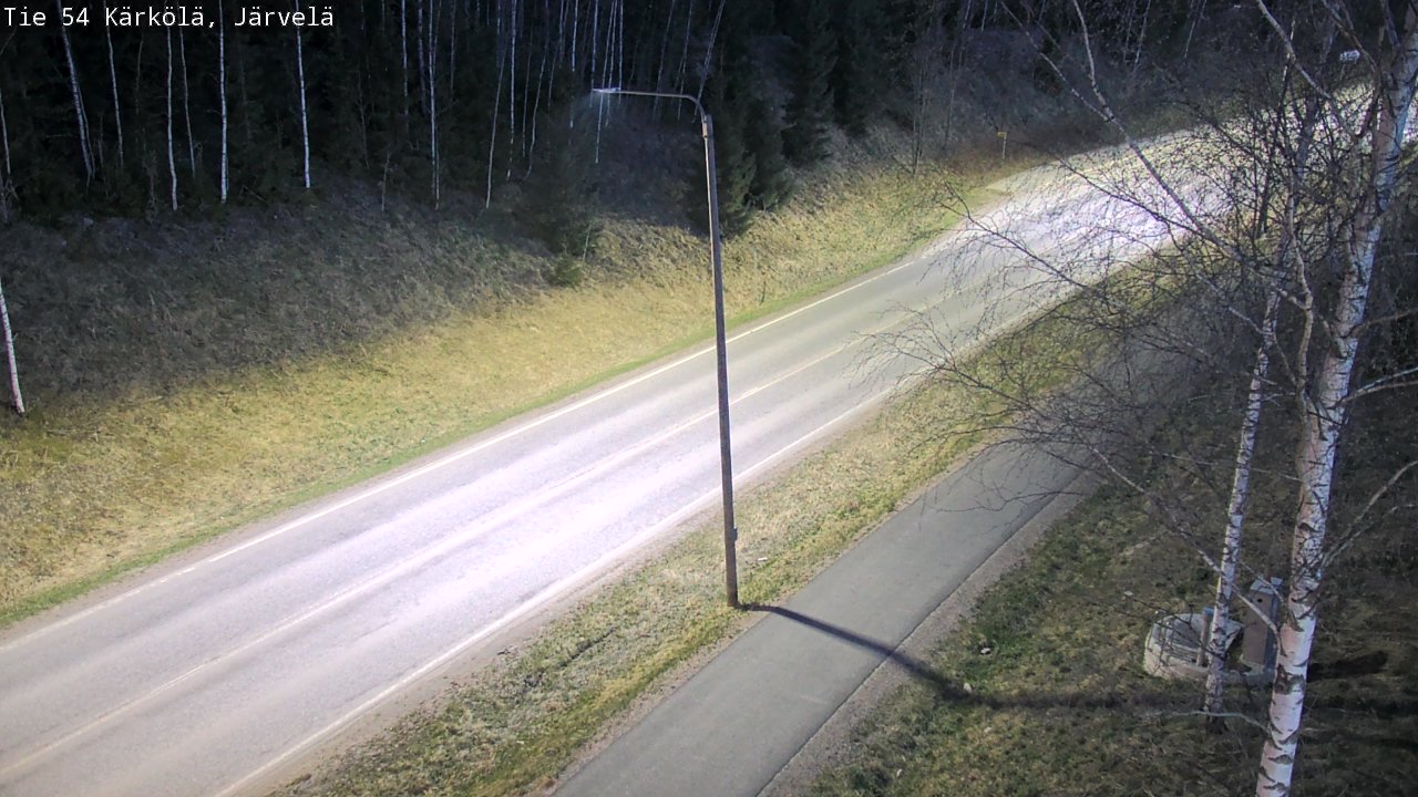 Weather Camera Image Väg 54 Kärkölä, Järvelä, Kärkölä, Päijät-Häme