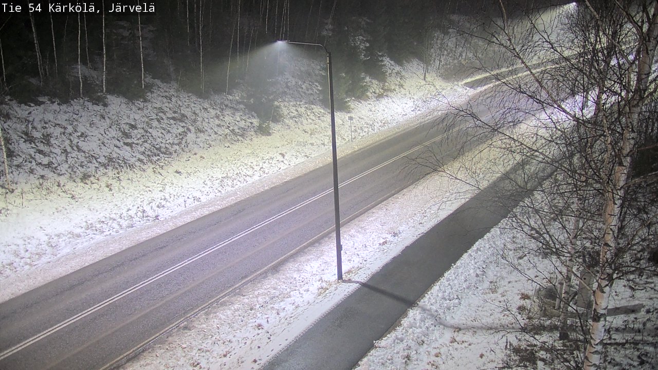 Weather Camera Image Väg 54 Kärkölä, Järvelä, Kärkölä, Päijät-Häme