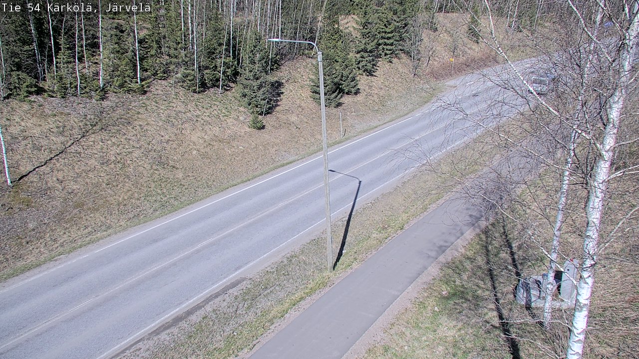 Weather Camera Image Väg 54 Kärkölä, Järvelä, Kärkölä, Päijät-Häme