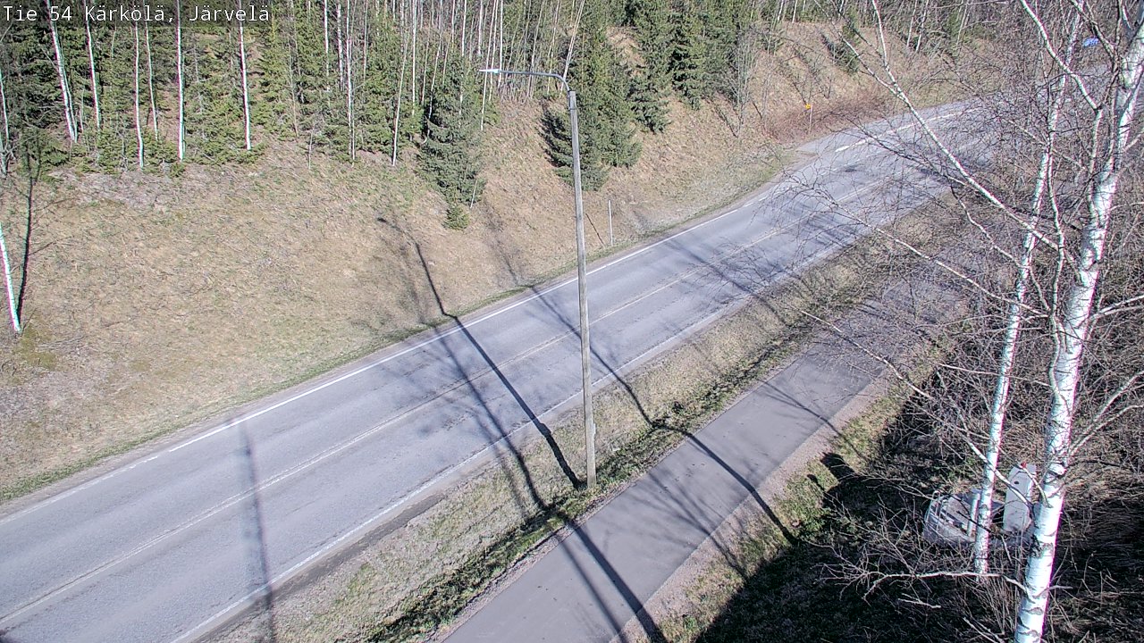 Weather Camera Image Väg 54 Kärkölä, Järvelä, Kärkölä, Päijät-Häme