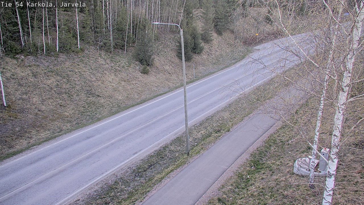 Weather Camera Image Väg 54 Kärkölä, Järvelä, Kärkölä, Päijät-Häme