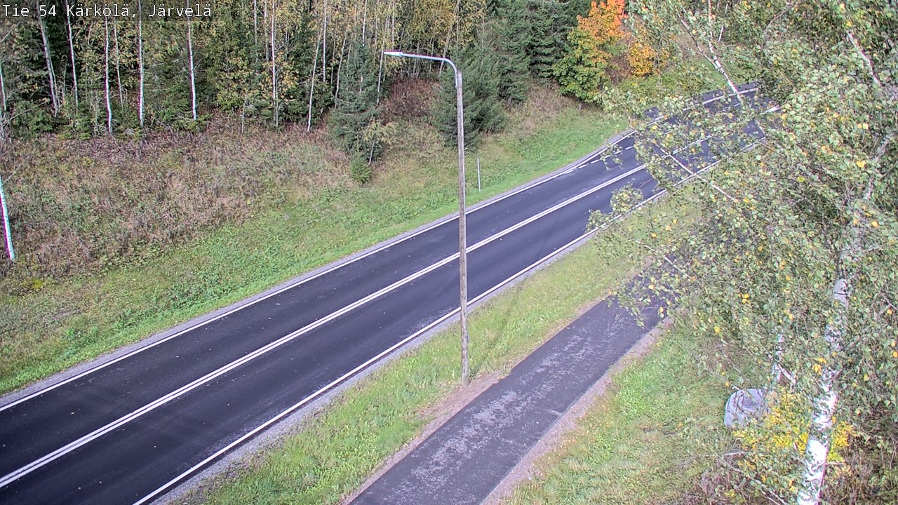 Weather Camera Image Väg 54 Kärkölä, Järvelä, Kärkölä, Päijät-Häme