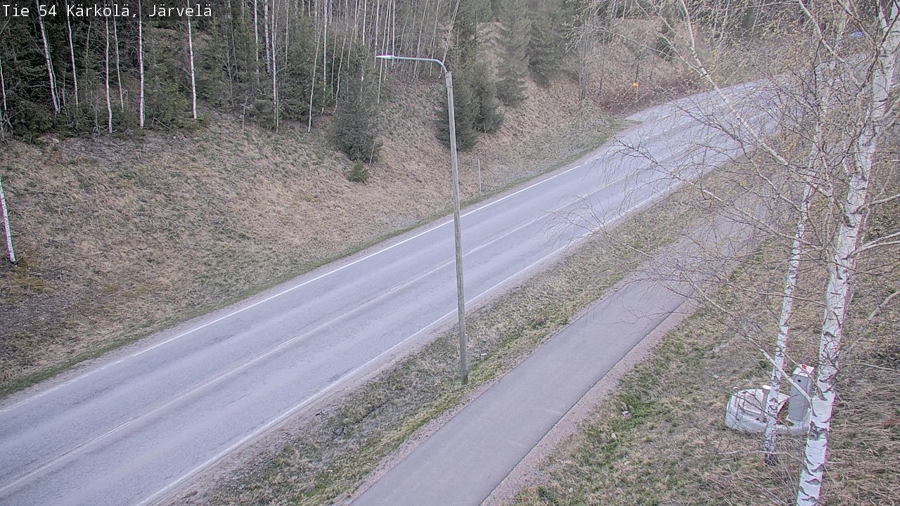 Weather Camera Image Väg 54 Kärkölä, Järvelä, Kärkölä, Päijät-Häme