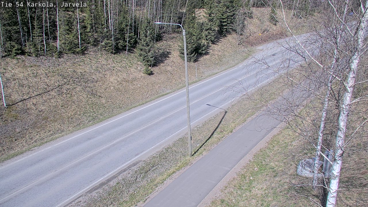 Weather Camera Image Väg 54 Kärkölä, Järvelä, Kärkölä, Päijät-Häme