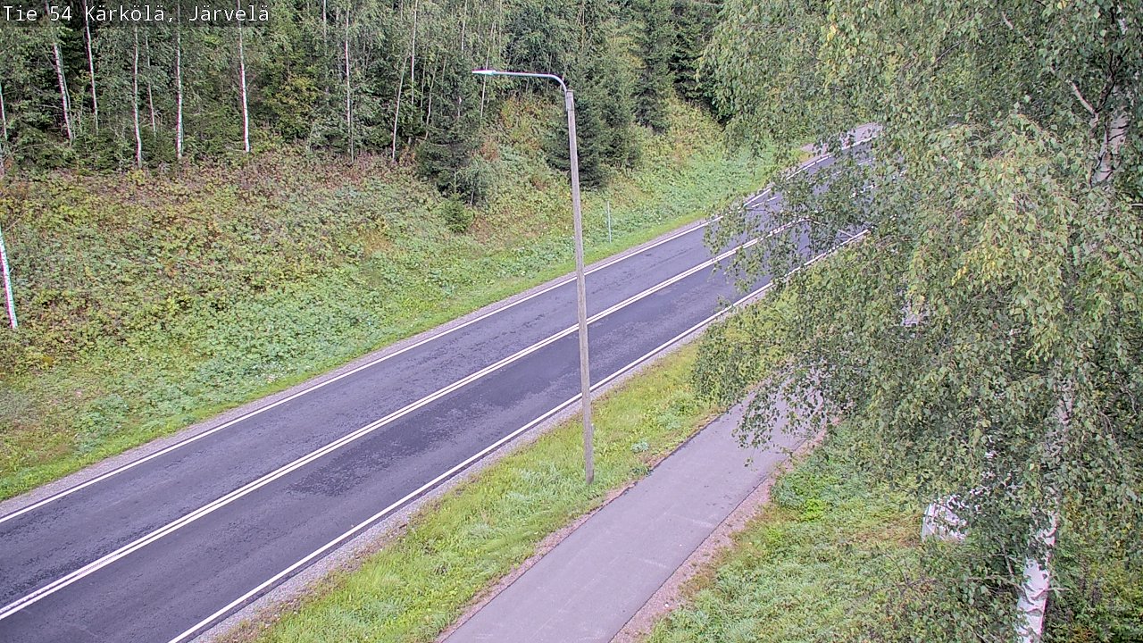 Weather Camera Image Väg 54 Kärkölä, Järvelä, Kärkölä, Päijät-Häme