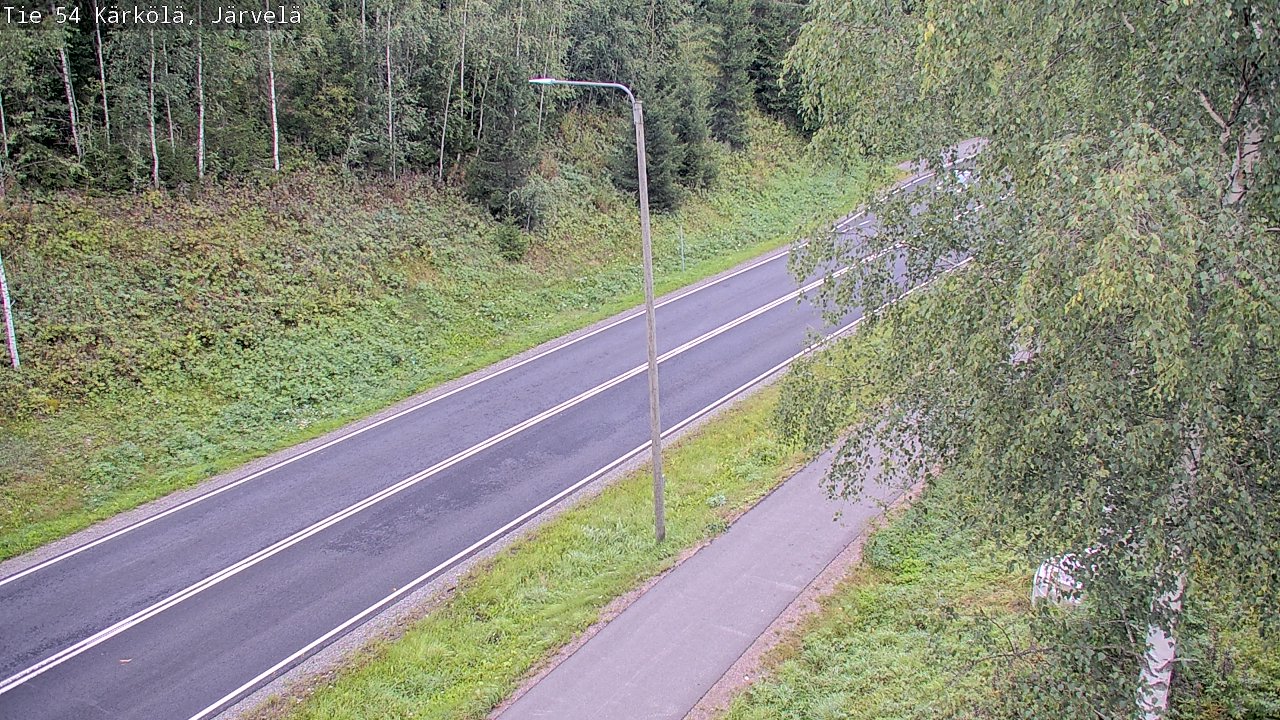 Weather Camera Image Väg 54 Kärkölä, Järvelä, Kärkölä, Päijät-Häme
