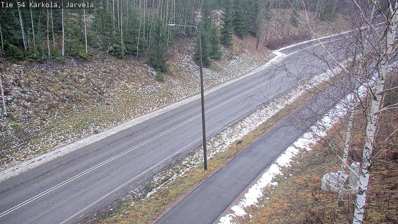 Weather Camera Image Väg 54 Kärkölä, Järvelä, Kärkölä, Päijät-Häme