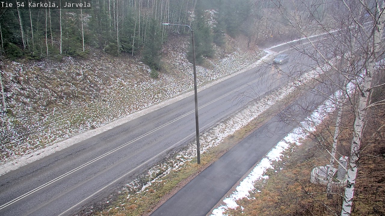 Weather Camera Image Väg 54 Kärkölä, Järvelä, Kärkölä, Päijät-Häme