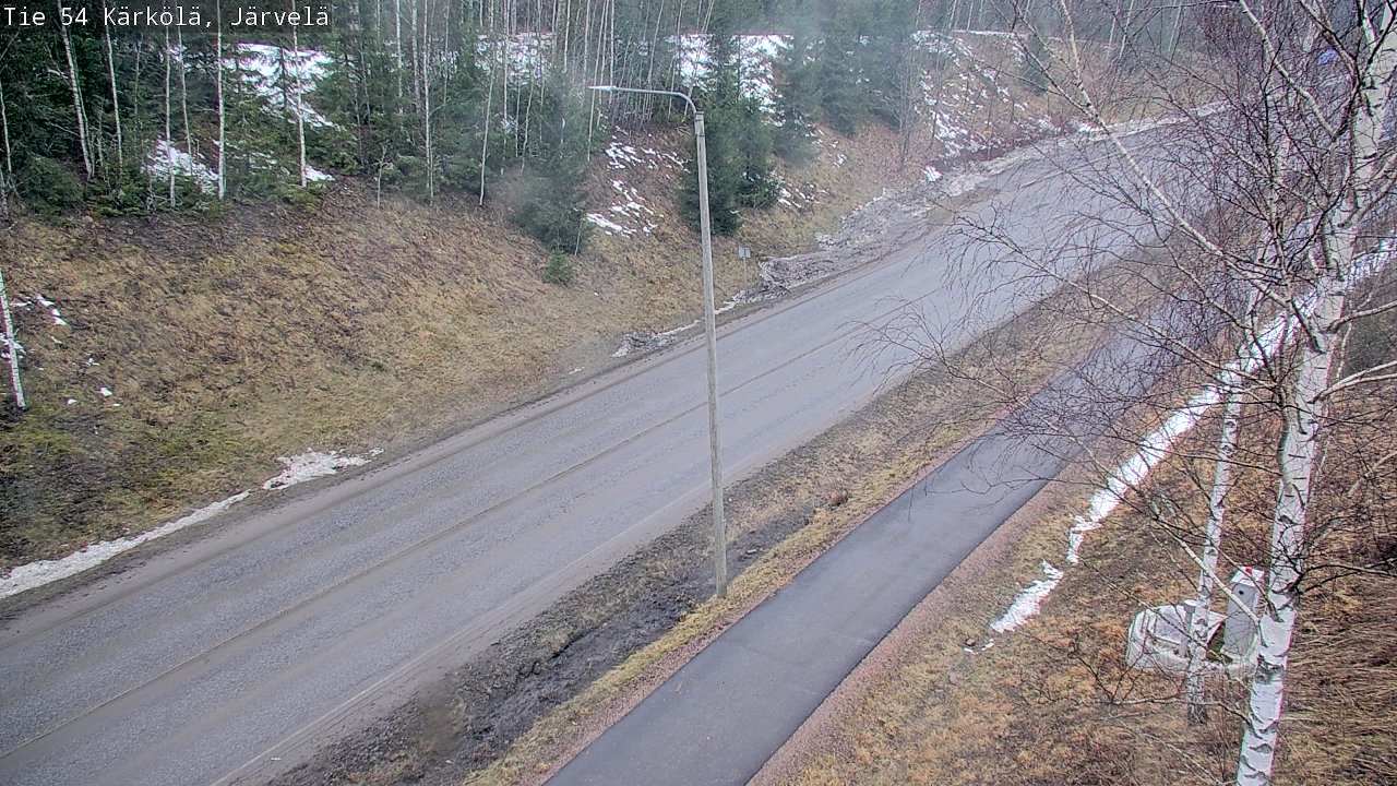 Weather Camera Image Väg 54 Kärkölä, Järvelä, Kärkölä, Päijät-Häme