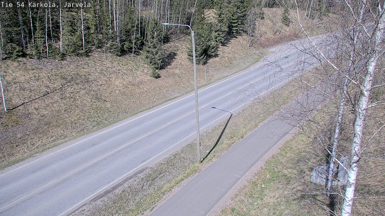 Weather Camera Image Väg 54 Kärkölä, Järvelä, Kärkölä, Päijät-Häme