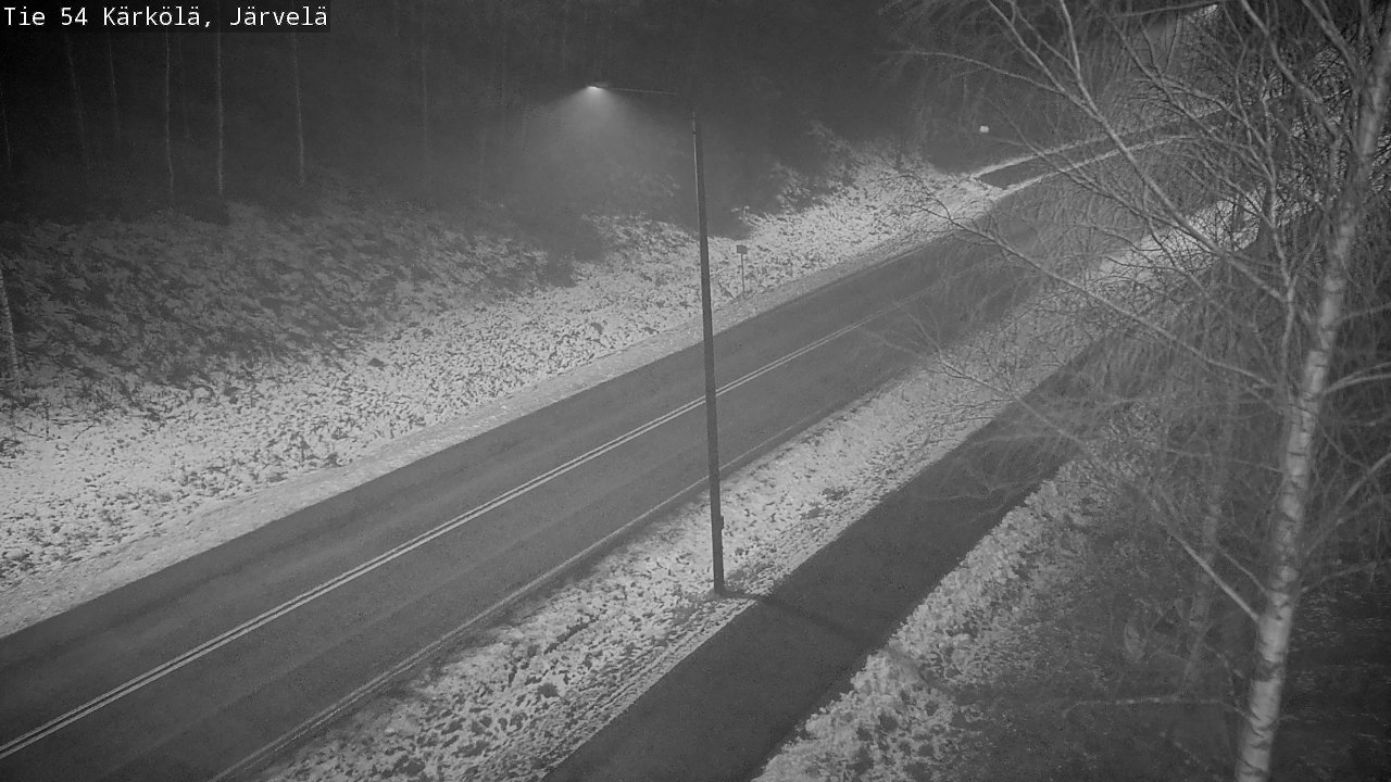 Weather Camera Image Väg 54 Kärkölä, Järvelä, Kärkölä, Päijät-Häme
