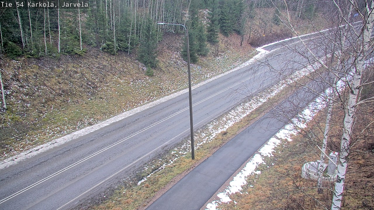 Weather Camera Image Väg 54 Kärkölä, Järvelä, Kärkölä, Päijät-Häme
